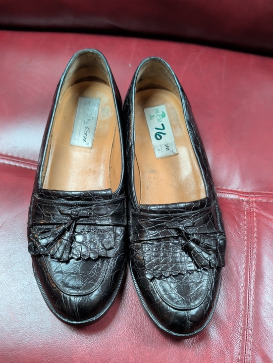 Mezlan Other - MEZLAN "RODEO" Genuine Crocodile Alligator Loafers Shoes Men's 9.5